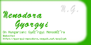 menodora gyorgyi business card